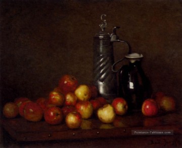  Nature Peintre - Pommes avec un chope et une cruche Nature morte Joseph Claude Bail